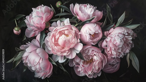 Floral pattern wallpaper