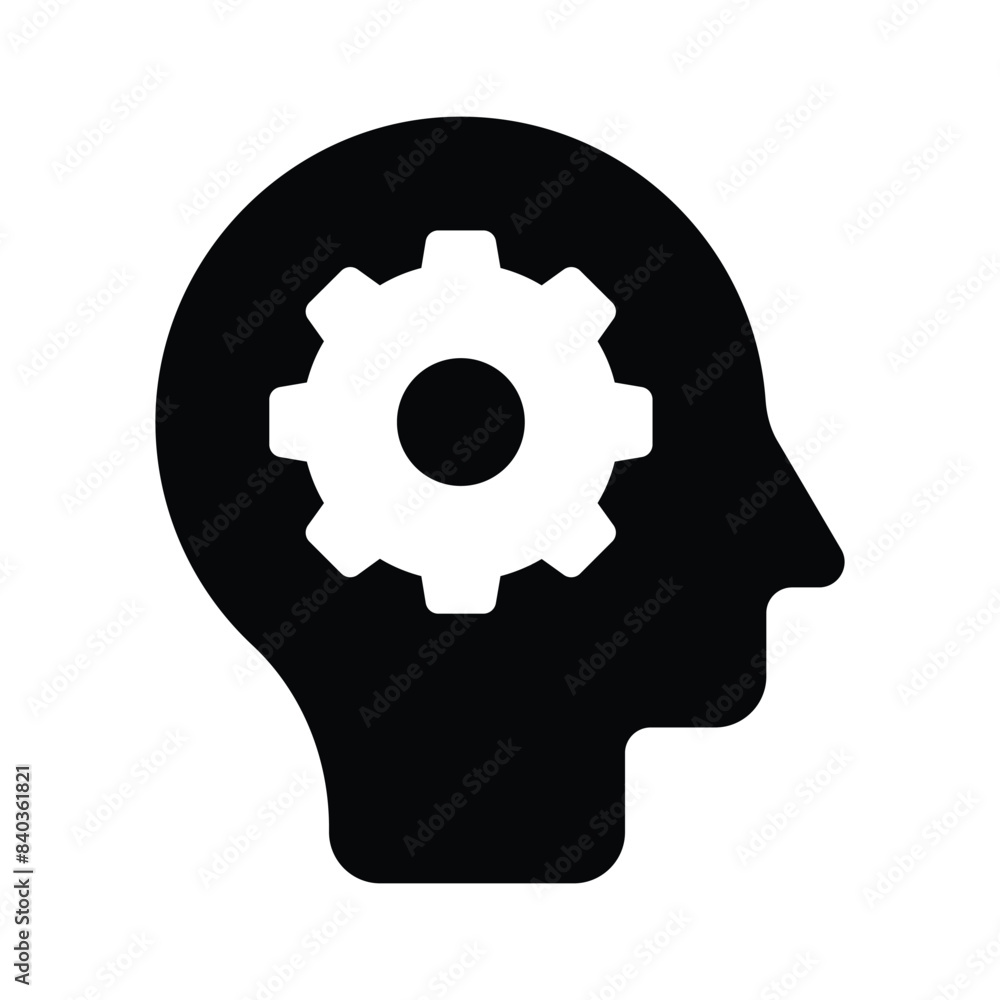 Take a look at this amazing icon of creative thinking in trendy style Take a look at this amazing icon of creative thinking in trendy style