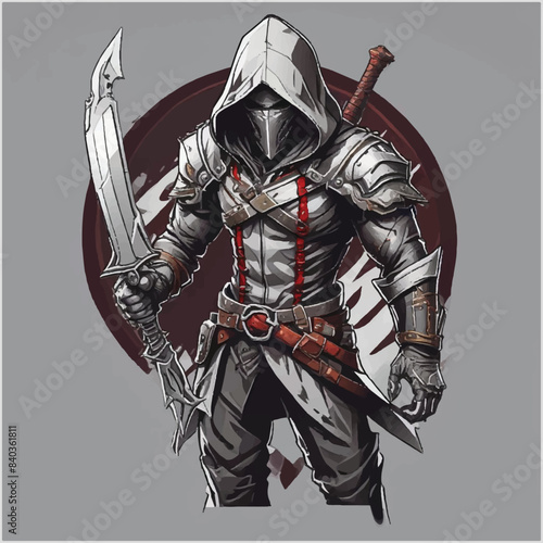 assassin vector illustration logo