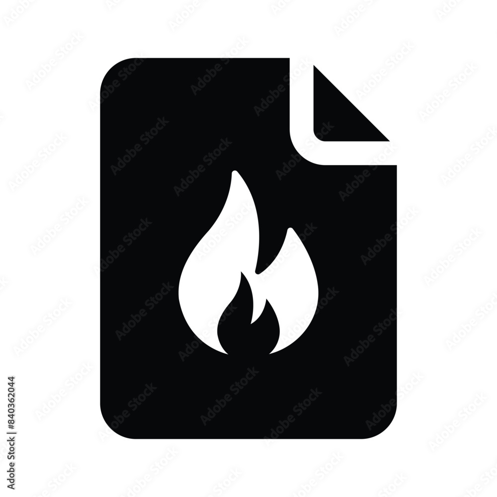 Visually appealing icon of burning data in modern style Visually appealing icon of burning data in modern style