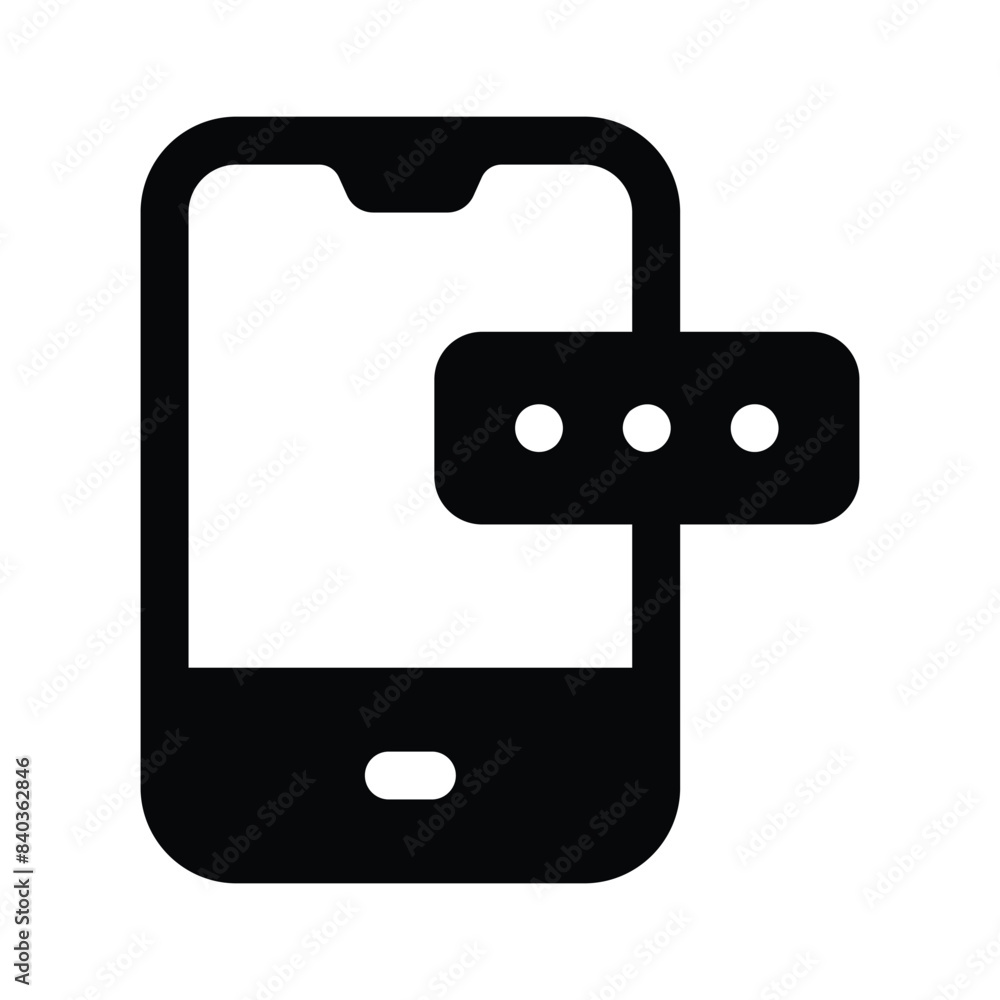 Mobile password icon, vector of mobile security in trendy style Mobile password icon, vector of mobile security in trendy style