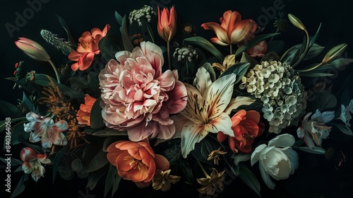 Floral pattern card background © Ege