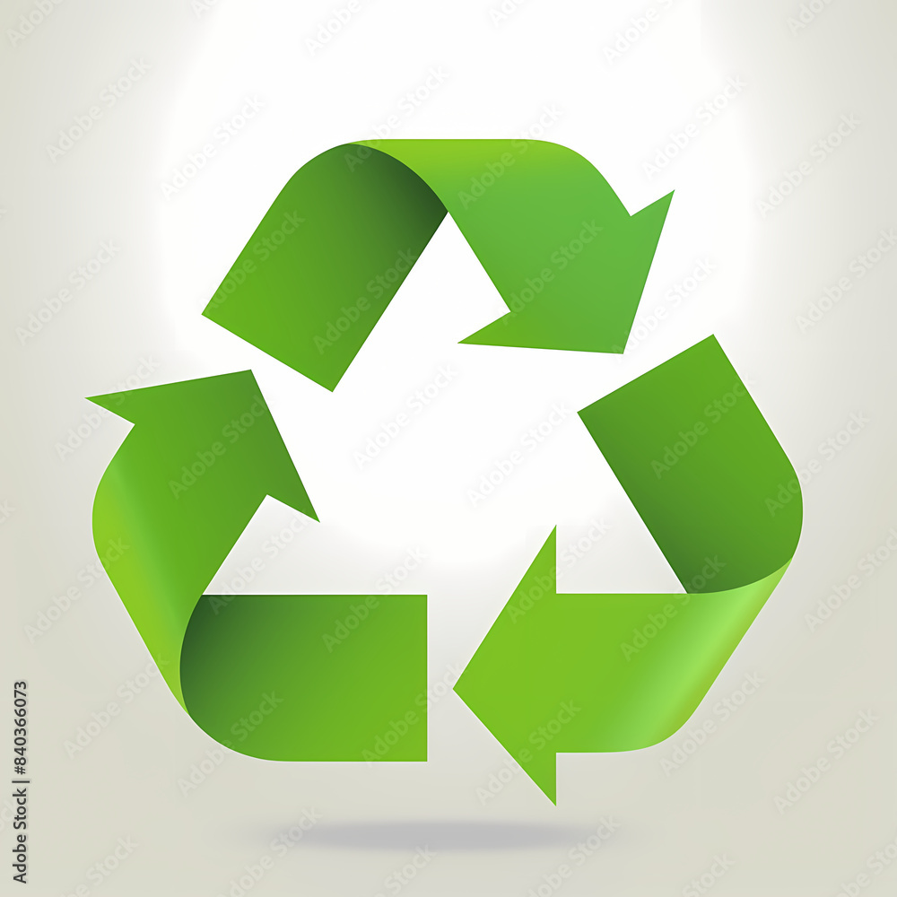 Recycling symbol in paper art vector image Recycling symbol in paper art vector image