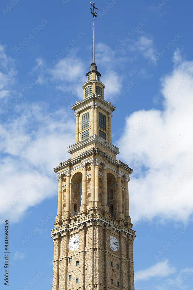 Tower of the Labor University of Gijón, the largest building in Spain.