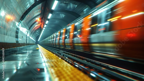 A Dynamic Train Passage Capturing Station Platform Motion