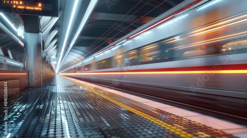 A Dynamic Train Passage Capturing Station Platform Motion