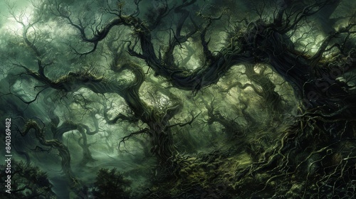 Branches rustled and cracked as the spirits of ancient trees whispered warnings to anyone foolish enough to disturb their domain