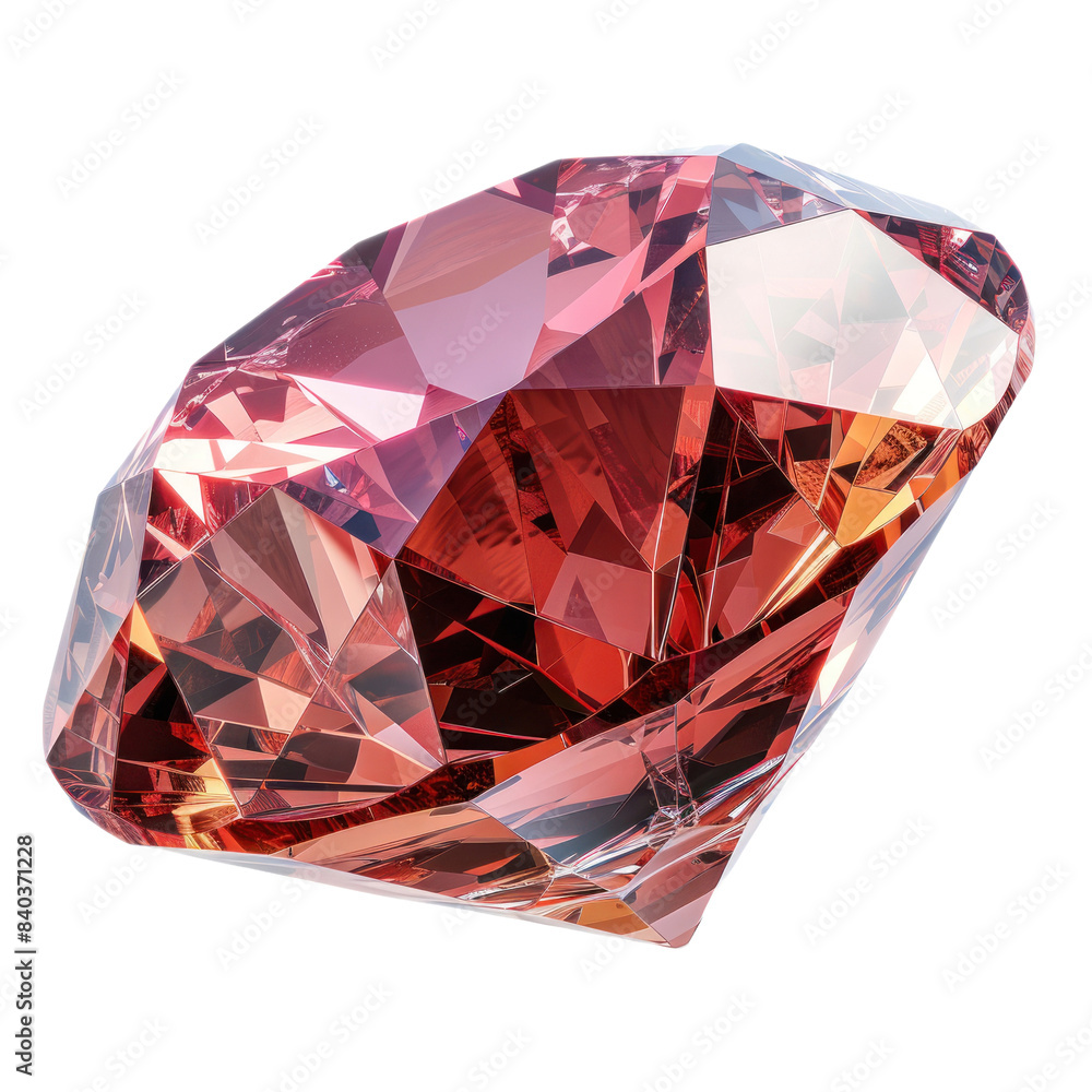 Red diamond isolated on a transparent background Red diamond isolated on a transparent background
