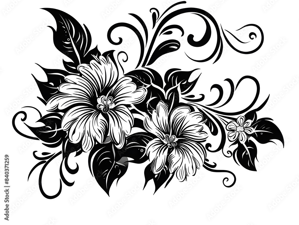 abstract floral design abstract floral design