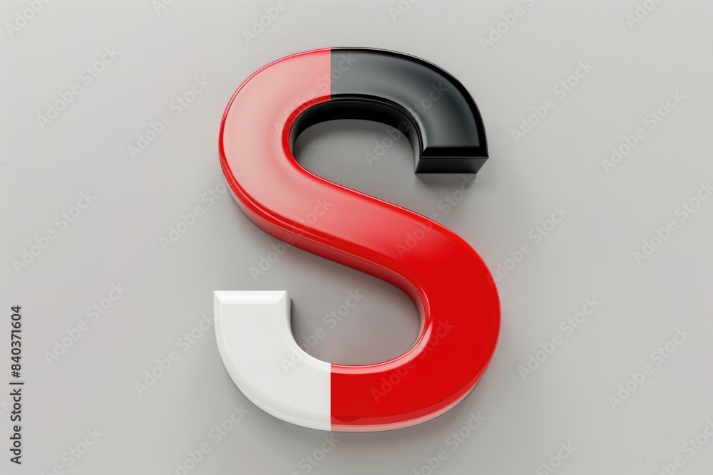 A simple design featuring a red and white letter S on a gray background, suitable for use in educational or promotional materials A simple design featuring a red and white letter S on a gray background, suitable for use in educational or promotional materials