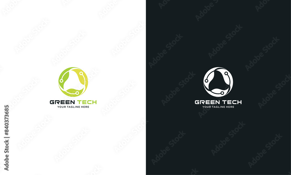 Green Tech Logo Template Design Vector, Emblem, Design Concept, Creative Symbol, Icon Green Tech Logo Template Design Vector, Emblem, Design Concept, Creative Symbol, Icon