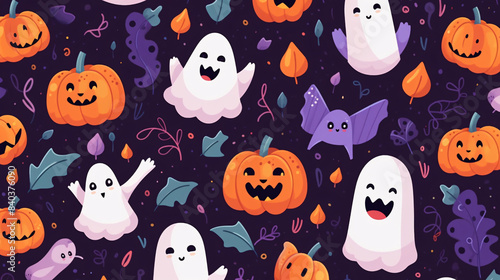 Halloween Seamless Background: Spooky Patterns for Festive Fun
