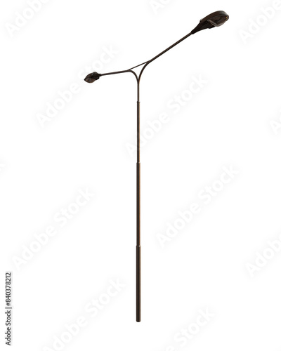 street lamp isolated on white