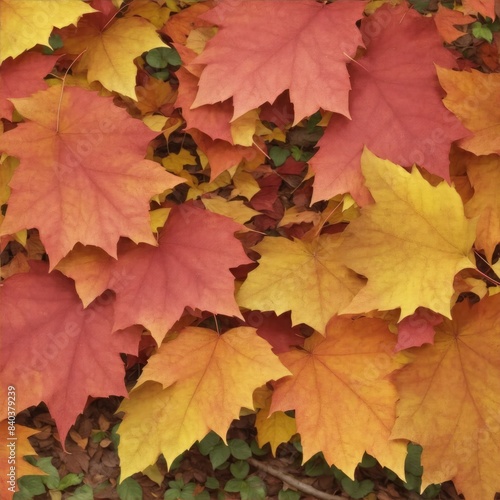 Wallpaper Mural autumn leaves background Torontodigital.ca