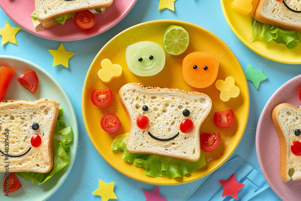 Fun and Playful Children’s Sandwiches with Creative Shapes Fun and Playful Children’s Sandwiches with Creative Shapes