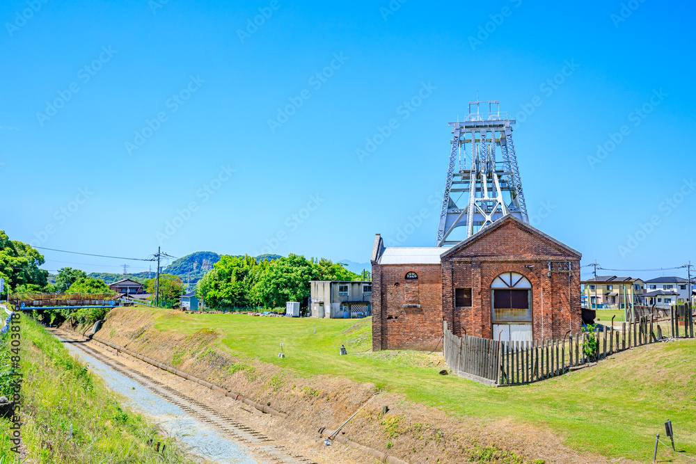 初夏の三池炭鉱宮原坑 福岡県大牟田市 Miike Coal Mine Miyahara Pit in early summer. Fukuoka Pref, Oomuta City. 初夏の三池炭鉱宮原坑 福岡県大牟田市 Miike Coal Mine Miyahara Pit in early summer. Fukuoka Pref, Oomuta City.
