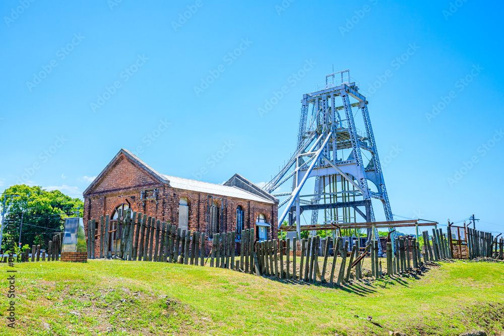 初夏の三池炭鉱宮原坑 福岡県大牟田市 Miike Coal Mine Miyahara Pit in early summer. Fukuoka Pref, Oomuta City. 初夏の三池炭鉱宮原坑 福岡県大牟田市 Miike Coal Mine Miyahara Pit in early summer. Fukuoka Pref, Oomuta City.