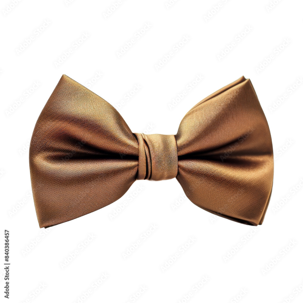 Brown bow tie Isolated on White Background Brown bow tie Isolated on White Background