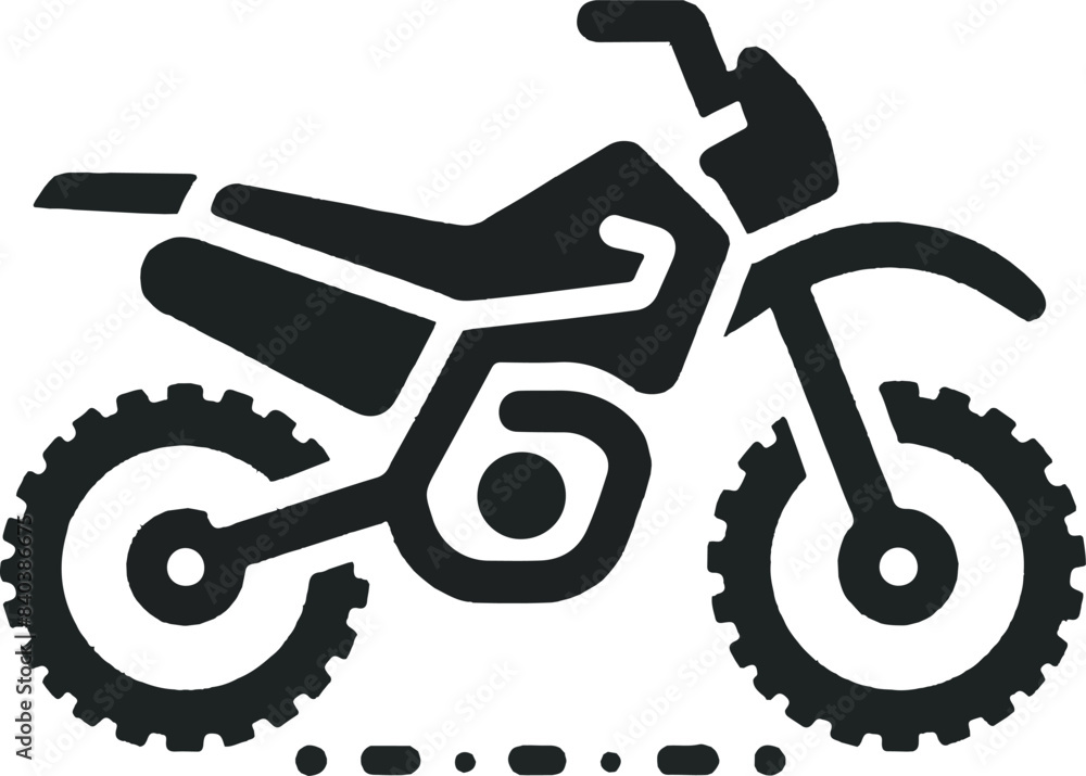 Fototapeta premium motorcycle, bicycle icon