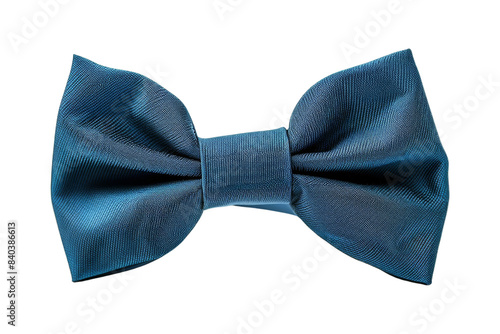 Blue Bow Tie Isolated on White Background