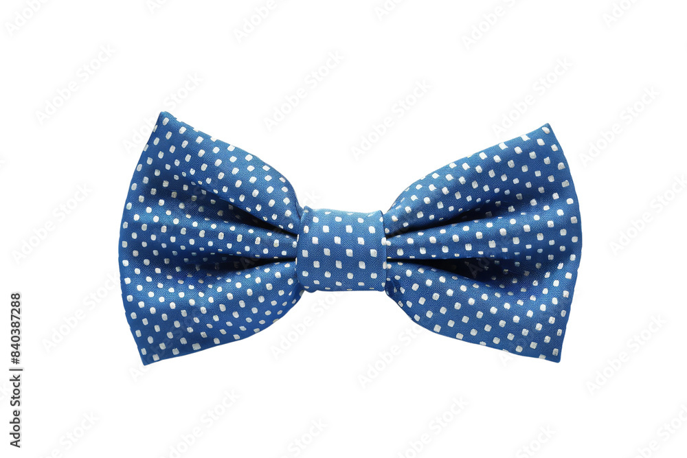 Blue Bow Tie with White Polka Dots Blue Bow Tie with White Polka Dots
