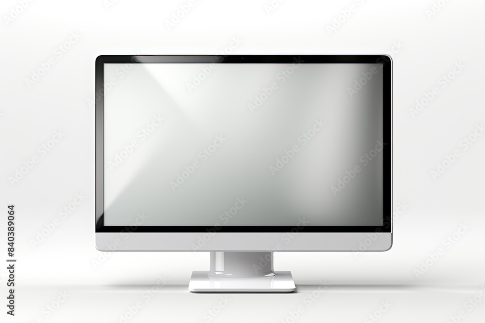 Fototapeta premium knolling of computer office ,isolated white background