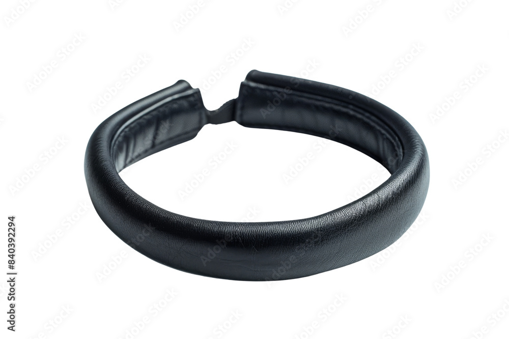 Black Leather Headband for Headphones Black Leather Headband for Headphones
