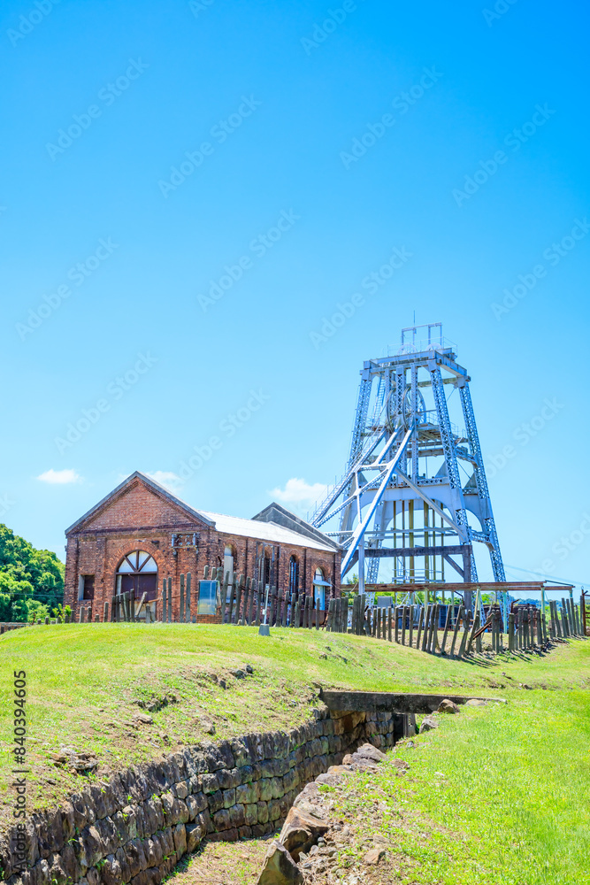 初夏の三池炭鉱宮原坑 福岡県大牟田市 Miike Coal Mine Miyahara Pit in early summer. Fukuoka Pref, Oomuta City. 初夏の三池炭鉱宮原坑 福岡県大牟田市 Miike Coal Mine Miyahara Pit in early summer. Fukuoka Pref, Oomuta City.
