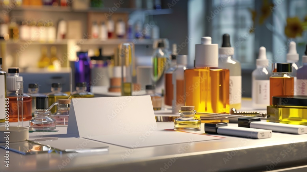 Sensory Symphony Aroma Alchemy in a Perfumer's Laboratory Blank Business Cards Perfume Bottles Scent Strips Essential Oils Sensory Symphony Aroma Alchemy in a Perfumer's Laboratory Blank Business Cards Perfume Bottles Scent Strips Essential Oils