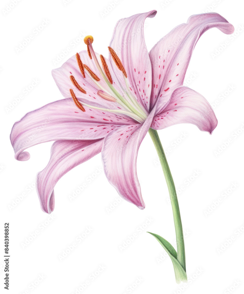 Naklejka premium PNG Blossom flower plant lily.