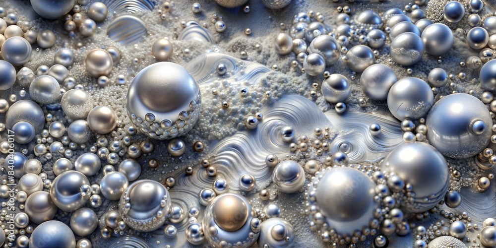 Crushed and solid pearl texture in a metallic colour Crushed and solid pearl texture in a metallic colour