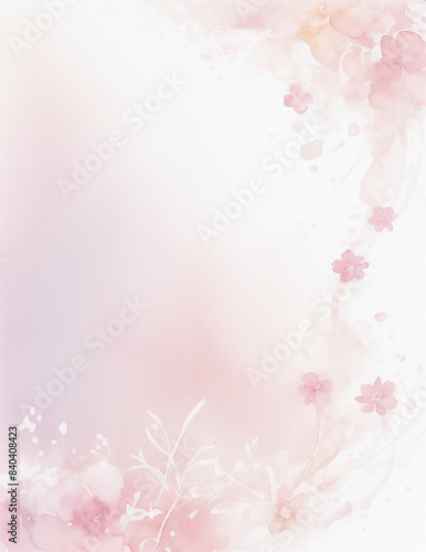 pink background - Abstract light pink flowers background - Generative AI