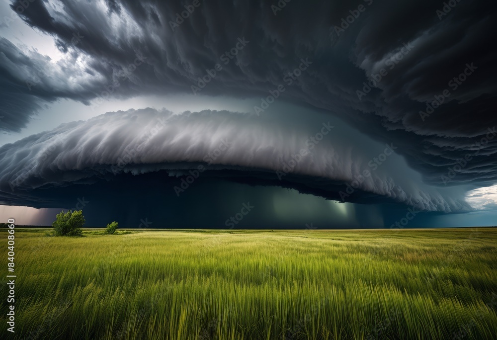 vast prairie under dramatic distant thunderstorm, field, grassland, horizon, weather, nature, landscape, countryside, rural, environment, overcast, cloudy vast prairie under dramatic distant thunderstorm, field, grassland, horizon, weather, nature, landscape, countryside, rural, environment, overcast, cloudy