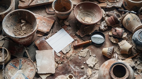 Wallpaper Mural Artisan Pottery Restoration Tools of the Trade in a Historic Workshop Torontodigital.ca