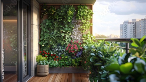 Urban Jungle Transforming a Small Balcony into a Lush Oasis with Vertical Planters and SpaceSaving Gardening Solutions