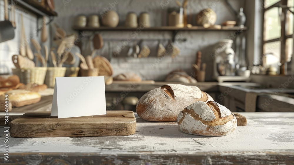 Artisan Bakery Freshly Baked Bread Rustic Kitchen and Blank Business Cards Artisan Bakery Freshly Baked Bread Rustic Kitchen and Blank Business Cards