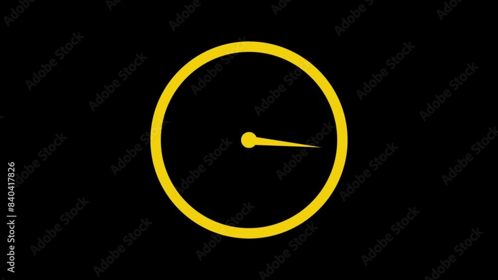 Animated clock in 12 hour . Stopwatch icon animation. Circle 4k video. Animated clock in 12 hour . Stopwatch icon animation. Circle 4k video.