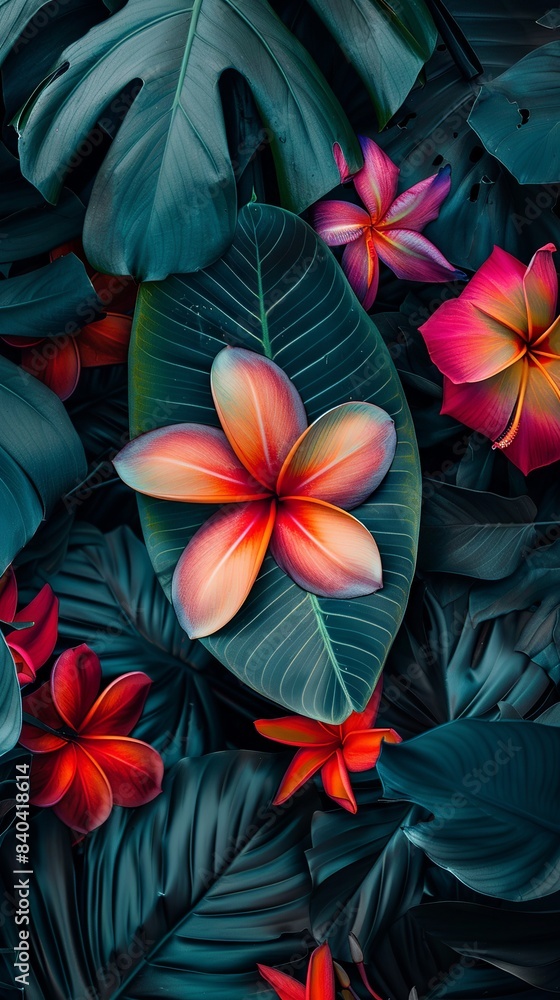 Obraz premium Floral pattern wallpaper