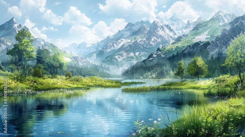 watercolor The mountains are calling and I must go. watercolor The mountains are calling and I must go.