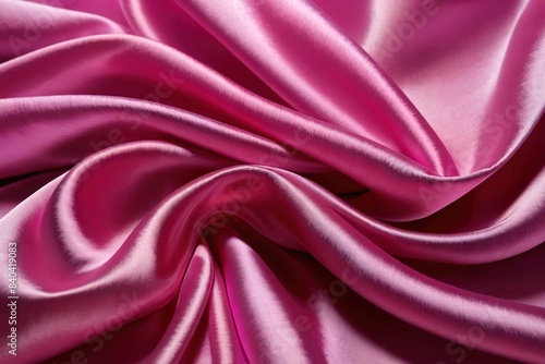 Soft pastel purple shiny satin silk swirl wave background banner - Abstract textile fabric material, backdrop texture 