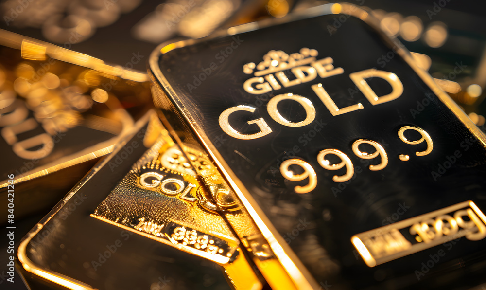 Close up of golden bars. Gold, investment, trading. Close up of golden bars. Gold, investment, trading.