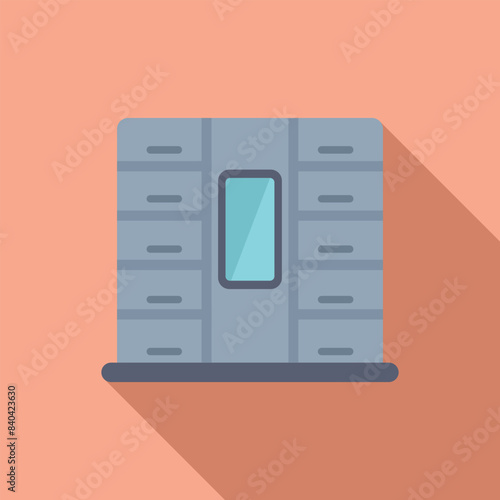 Modern and secure mail room ensuring safe package delivery