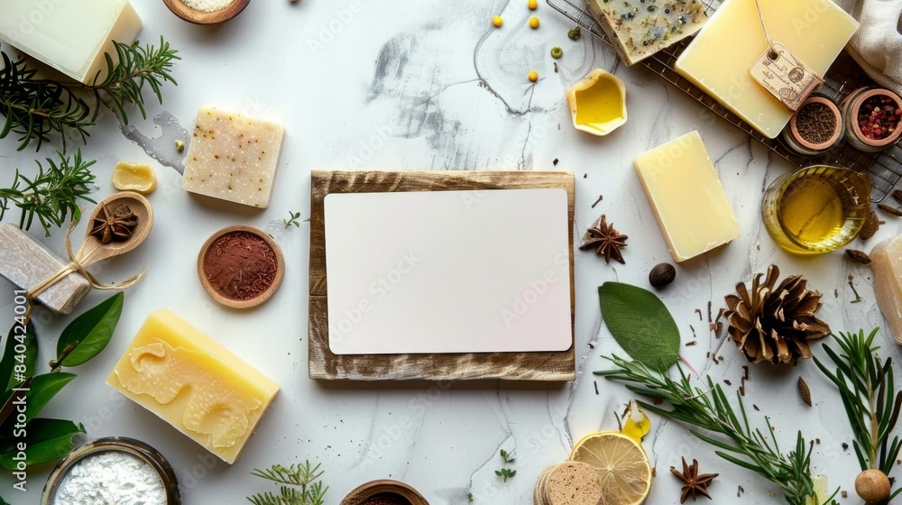 Handcrafted Elegance Artisanal Soap Making Workshop with Natural Ingredients and Business Card Blanks Handcrafted Elegance Artisanal Soap Making Workshop with Natural Ingredients and Business Card Blanks