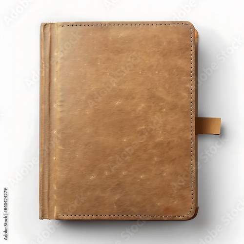 A clean, blank notebook ready for your ideas, sketches, or notes, isolated on a transparent background
