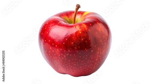 Res apple on transparent background