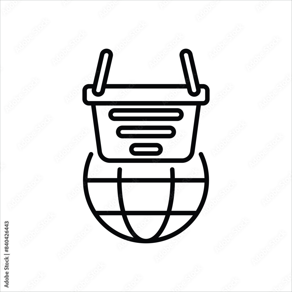 Online Shop vector icon Online Shop vector icon