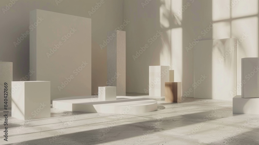 Contemporary Sculpture Exhibition Minimalist Art on Display with Blank Business Cards Abstract Pedestals and Soft Gallery Lighting Contemporary Sculpture Exhibition Minimalist Art on Display with Blank Business Cards Abstract Pedestals and Soft Gallery Lighting