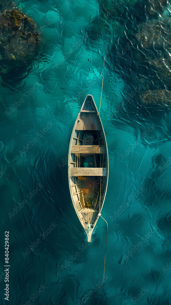 floating in the ocean on a boat floating in the ocean on a boat