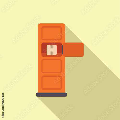 Robotic arm placing a package into an automated locker system