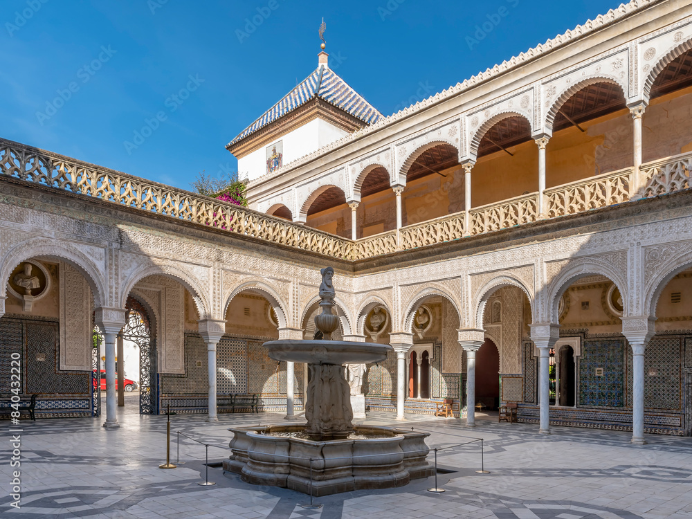 Fototapeta premium La Casa de Pilatos (Pilate's House) is an Andalusian palace in Seville, Spain